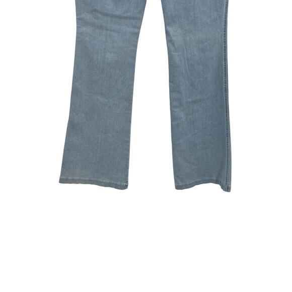 Spanx Flare Jeans Stretch Pull-On Denim Retro Light Wash Blue Size Large - Picture 8 of 14